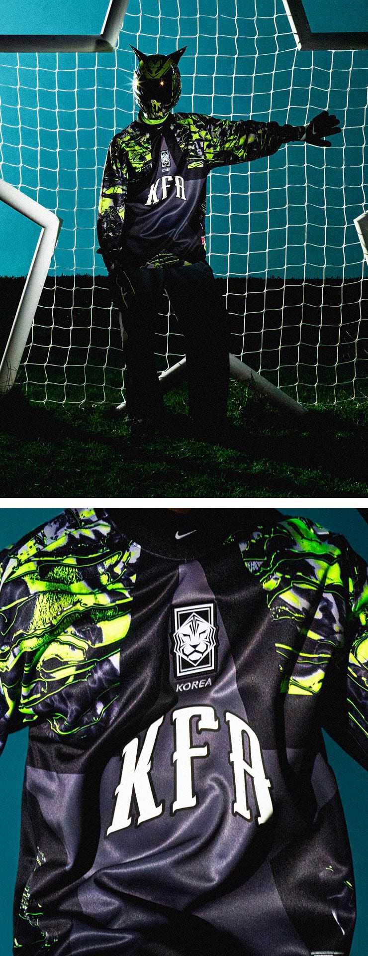 Buy Korea Hollywood Keeper Men's Nike Football Shirt - Black/Black